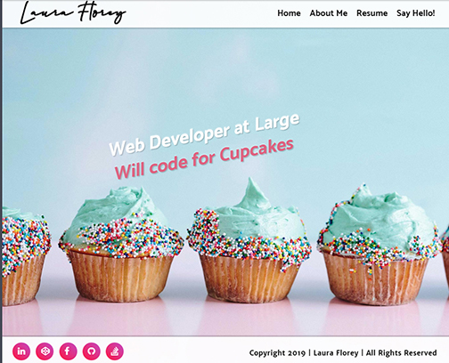 One Page Portfolio Website