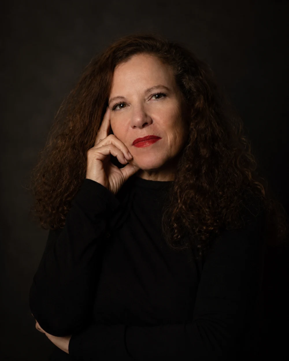 Portrait of Laura Florey wearing black